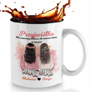 Hrnček - Style Couture hrnček BIELY hrnček S ČIERNOU VNÚTORNOU keramikou 300 ml